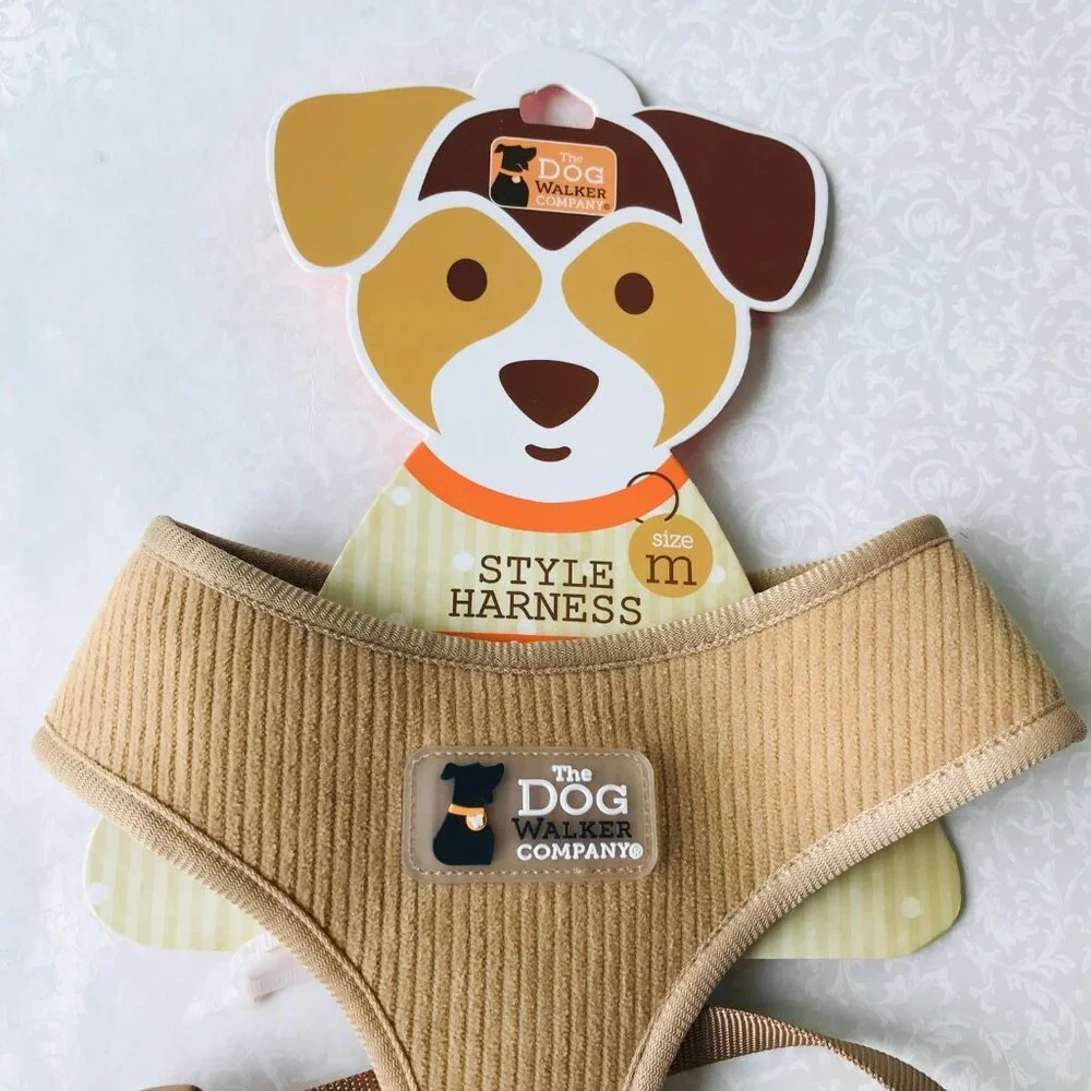 The Dog Walker Co.  Brown  Harness Breathable Mesh Fabric